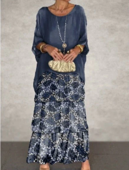 Abito Maxi Fluido a Balze – Look Sofisticato